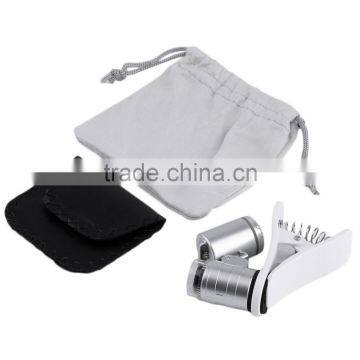 Wholesale 9882W 60X Magnifying Universal Mobile Phone LED Microscope Magnifier With Clip photo-3
