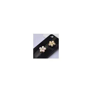 5 Petals Pearl Flower Cabochon Phone Shell Accessory photo-3
