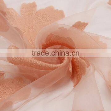 Transparent Flower Silk Lady Neck Scarf for Custom photo-5