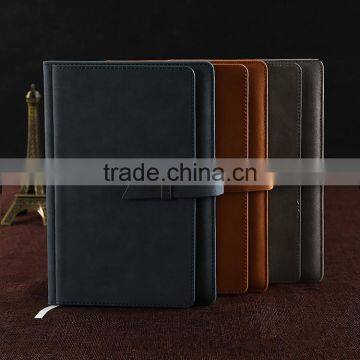 Wholesale A6 PU Cover Custom Printing Logo Office Business Notebook photo-3