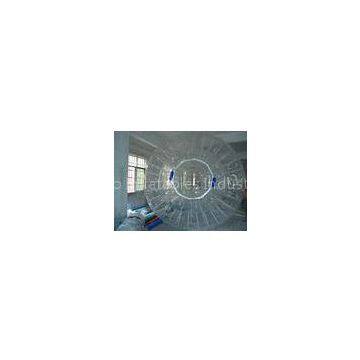 Blue TPU floating Inflatable zorb ball with 1 / 2 entrance for Grassland / Playground