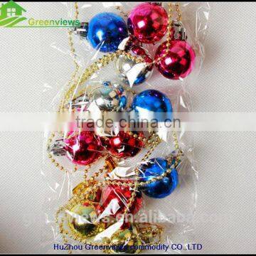 Ball string christmas decoration and gift factory 3CM christmas multicolor ball