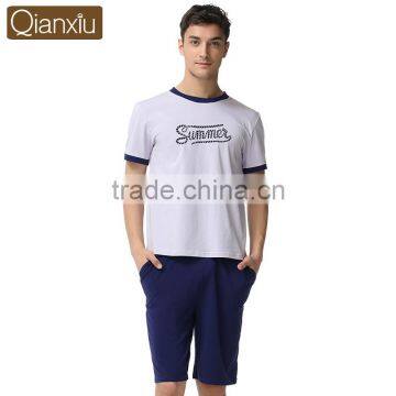 Exported Good Quality Qianxiu Wholesale Knitted Model Men Nighty