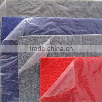 nonwoven polyester plain exhibition carpet with protective film