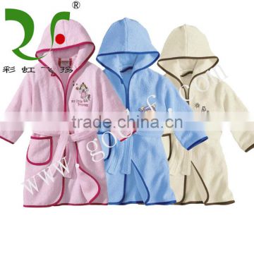 100% cotton terrycloth toddler bathrobes