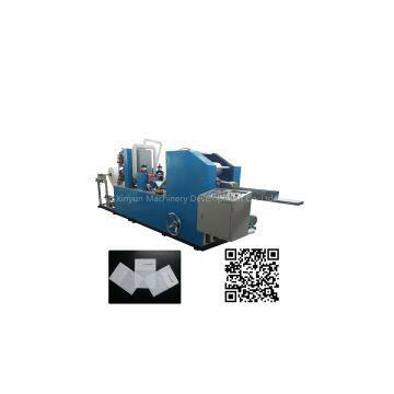 Full embossing two colors printed L folded napkin paper machine