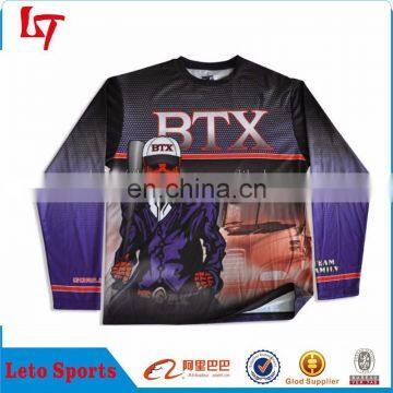 Latest Design Unisex Blank Customized Long Sleeve T shirt Print