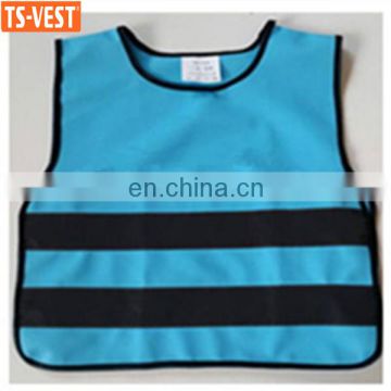 EN1150 pullover blue children safety vest for traffic protection