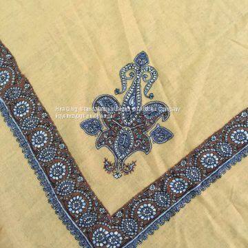 Arab Wool Embroidery Scarf / Arab Scarf / Arab Wool Acrylic Embroidery Scarf / Muslim Hijab Scarf photo-5
