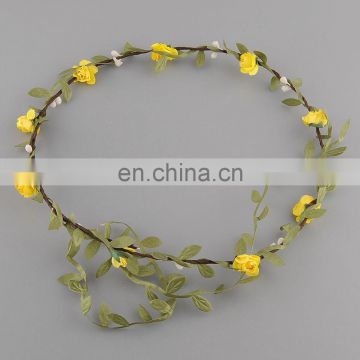 Yellow baby headband beautiful daisy flower crown headband flower garland FH2131