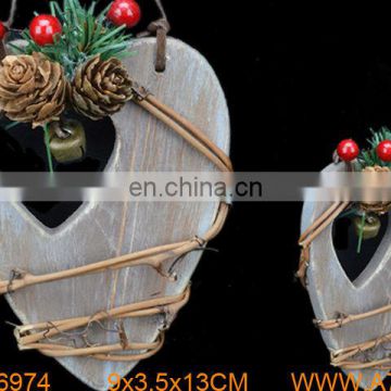 new Christmas wooden pine cone hanging ornament manufacturer