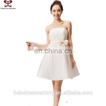 2016 Korean New Fashion Bowknot Tube  White Wedding Dress