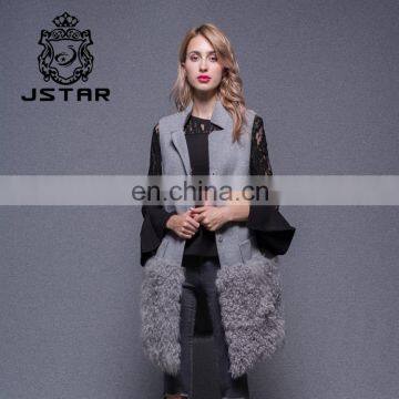 Young ladies fashion 100% wool cashmere coats