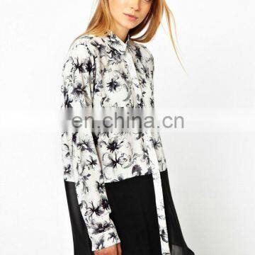 Famous fashion brand hot selling latest blouse designs women blouse