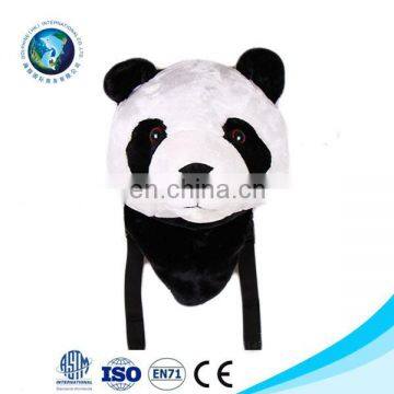 YIWU Hot Panda Head Plush Backpack Stuffed Animal Bags Traveling Outdoor Backpacks