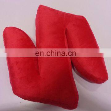 HI CE/ASTM/AZO standard red color custom plush pillow