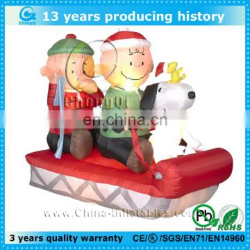 cheap christmas inflatable train,outdoor lighted christmas train