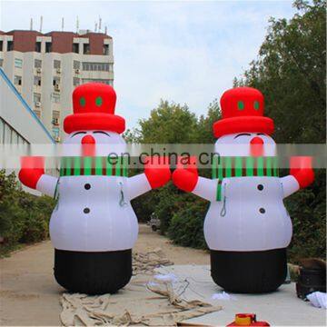 4m High giant inflatable snowman with LED for park Decoration sam yu 5609