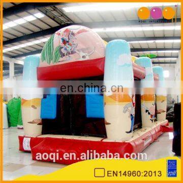 AOQI amusement park equipment outdoor inflatable gun shooting game funny team gun shooting game for adults