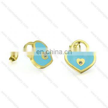 new design fashion jewelry design earring of heart for cute girls