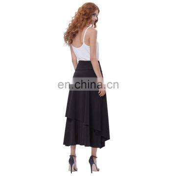 Belle Poque Women's Black Vintage Retro Gothic Style Irregular Skirt 37" BP000344-1 photo-5