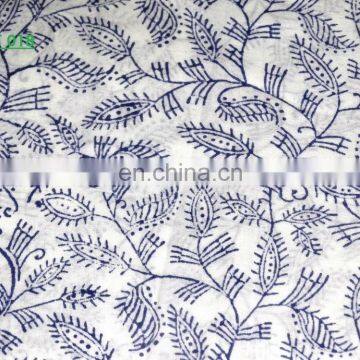 Vishal Handicraft-50 Yards Floral Printed Cotton Fabric/Natural Dye Print Cotton Block Print Fabric Wholesale photo-2