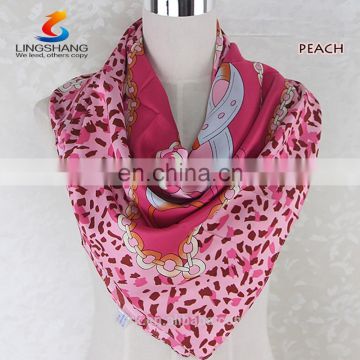 Square 100% Silk Women's Scarf Neck scarf Bandana Mask Headband Wrap Scarves