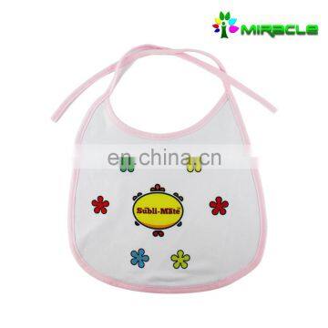 DIY printed sublimation plain baby bib manufacture