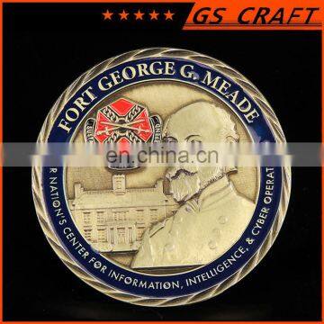 3D Gold Plated Metal Two Sides Gold Coin/sliver Coin/bronze Coin photo-3