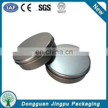 Customized round metal empty shoe polish tin container