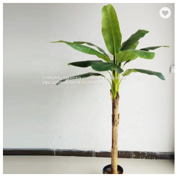 180cm height fiberglass trunk artificial banana tree potted