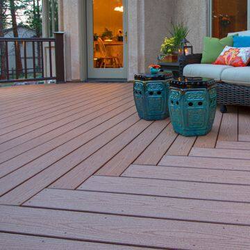 UV Resistant Wood-plastic Composite WPC Floor Decking  Outdoor