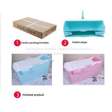 Good Quality Cheap Prices Custom Color Plastic Portable Freestanding Folding Adult Bath Tub PP7/Portable Bathtub photo-5