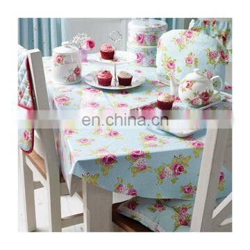 Rich Field Customized pvc tablecloth, Flower Printed vinyl table cover, New Design PVC Table Cloth