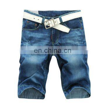DiZNEW Custom High Quality Wholesale Ripped Slim Fit Denim Bermuda Shorts Men photo-2