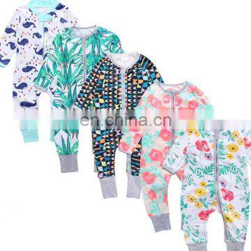 50styles Newborn Boy Clothes for Babies Toddlers Long Sleeve Floral Print Baby Girl Children's Overalls Pyjamas Kids Clothing photo-2