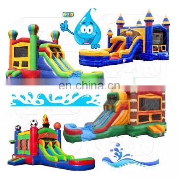 big inflatable commercial jumper jumpy bouncer jump castle bouncy house with water slide