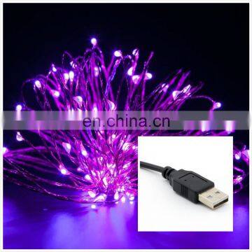 USB LED String Light 10M 100LED Fairy Lights Copper Silver Wire for Wedding Christmas Holiday Dec photo-3