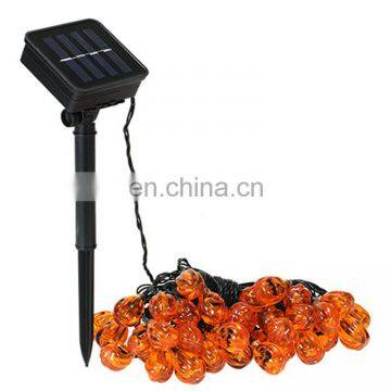 Led Pumpkin Face Style String Light Decoration Solar Powered For Halloween Garden Home Patio Holiday Party photo-2