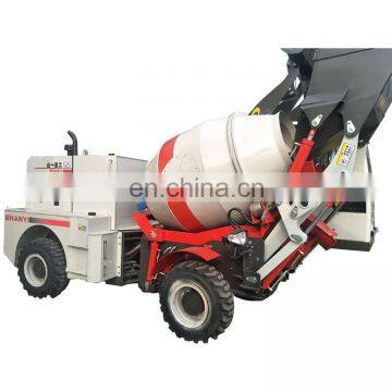 Self Loading Mobile Concrete Mixer Truck