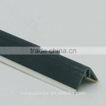 double color L shape pvc plastic strip for protection