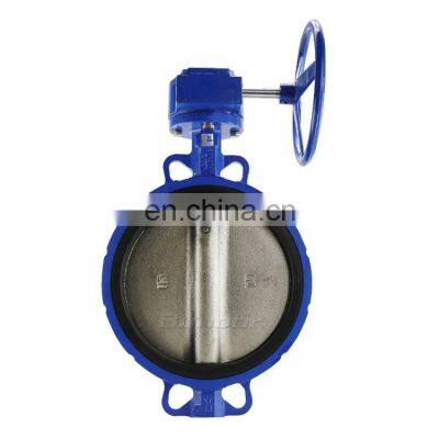 Bundor Worm  Gear Wafer Butterfly Valve Price Manufacturer