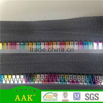 5#Long Chain Plastic Rainbow Teeth Zipper