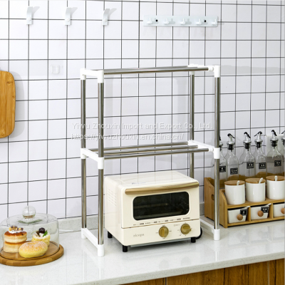 Stainless steel easy to assemble floor-standing shelf