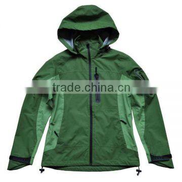 Waterproof breathable windcheater jacket man woman detachable hooded