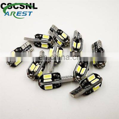 30PCS T10 Led Car Interior Bulb Canbus Error Free T10 White 5730 8SMD LED 12V Car Side Wedge Light White Lamp Bulb Car Styling