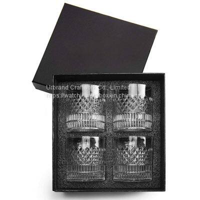 Whisky glass household crystal glass wine glass beer glass bar high-grade gift box