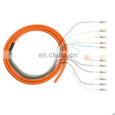 multimode pigtails fiber 12 core LC/UPC mm fiber optic pigtail