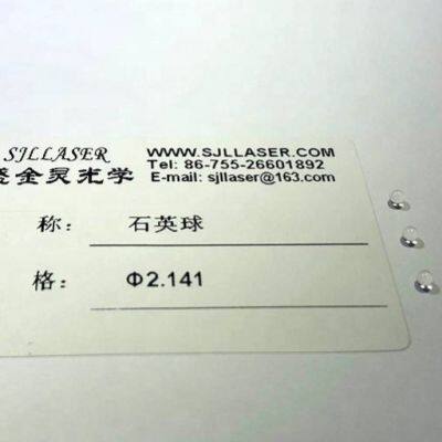 OEM Service 0.3mm~30mm High Quality Quartz Optical Ball Lens Ball Bearing for Precision Instruments