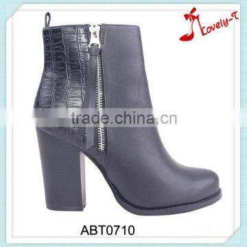 Motocross asian patchwork high ankle boots china high heel wellington boots